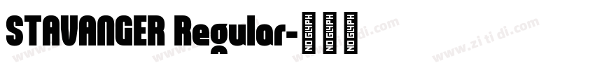 STAVANGER Regular字体转换